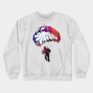 Paratrooper sport art #paratrooper Crewneck Sweatshirt